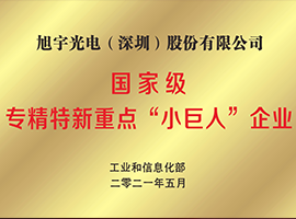 國家級專精特新重點“小巨人”企業