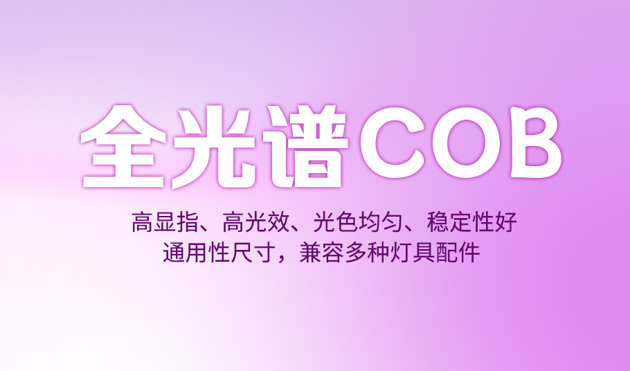 旭宇光電全光譜COB產品，引領高效節能照明新時代